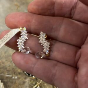 J Crew Crystal Ear Crawlers NEW on Card